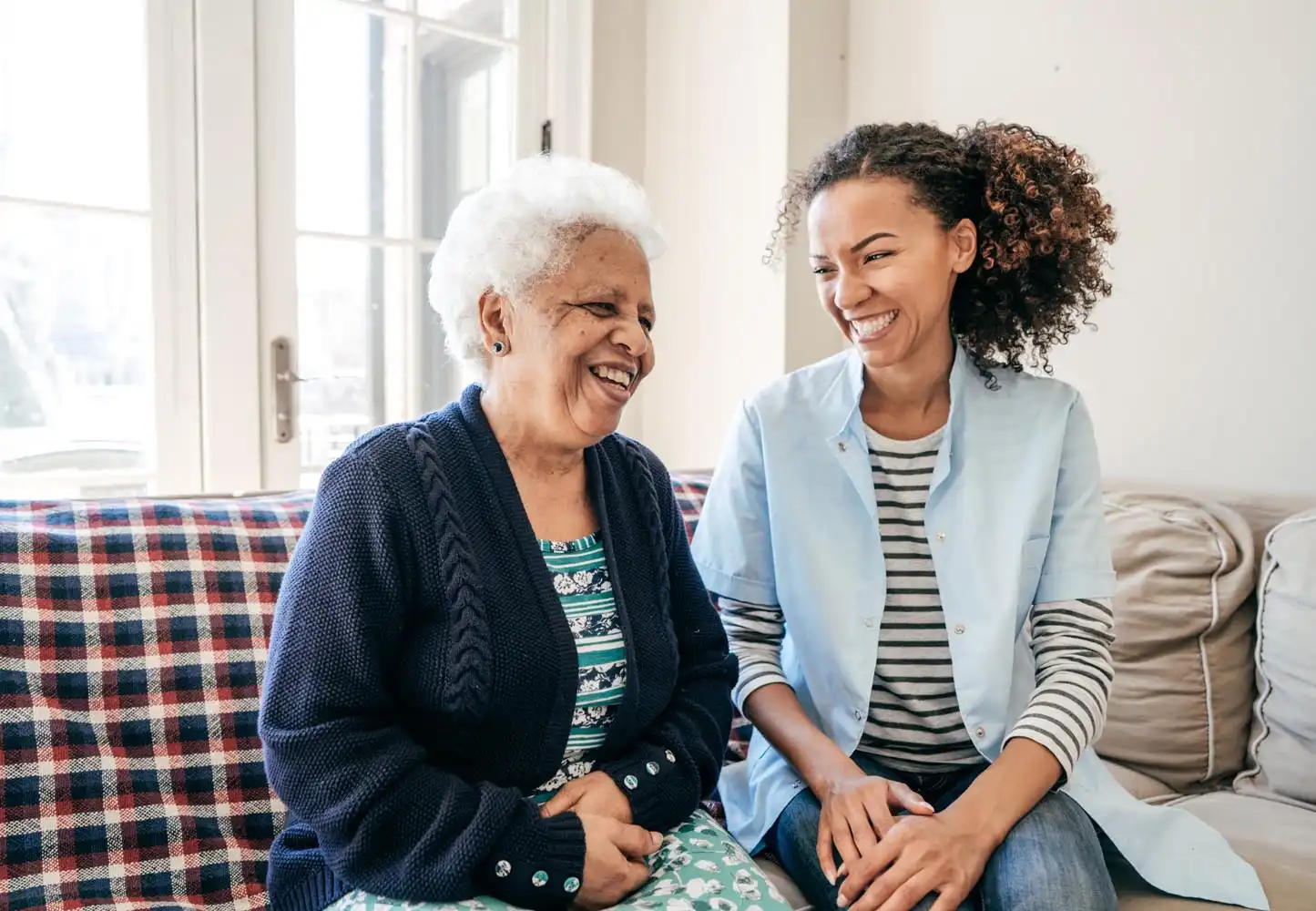 Women laughing together